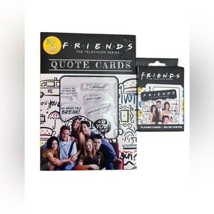 FRIENDS Quote Cards + Playing Cards Bundle 🎬✨ TV Show Collectible Set